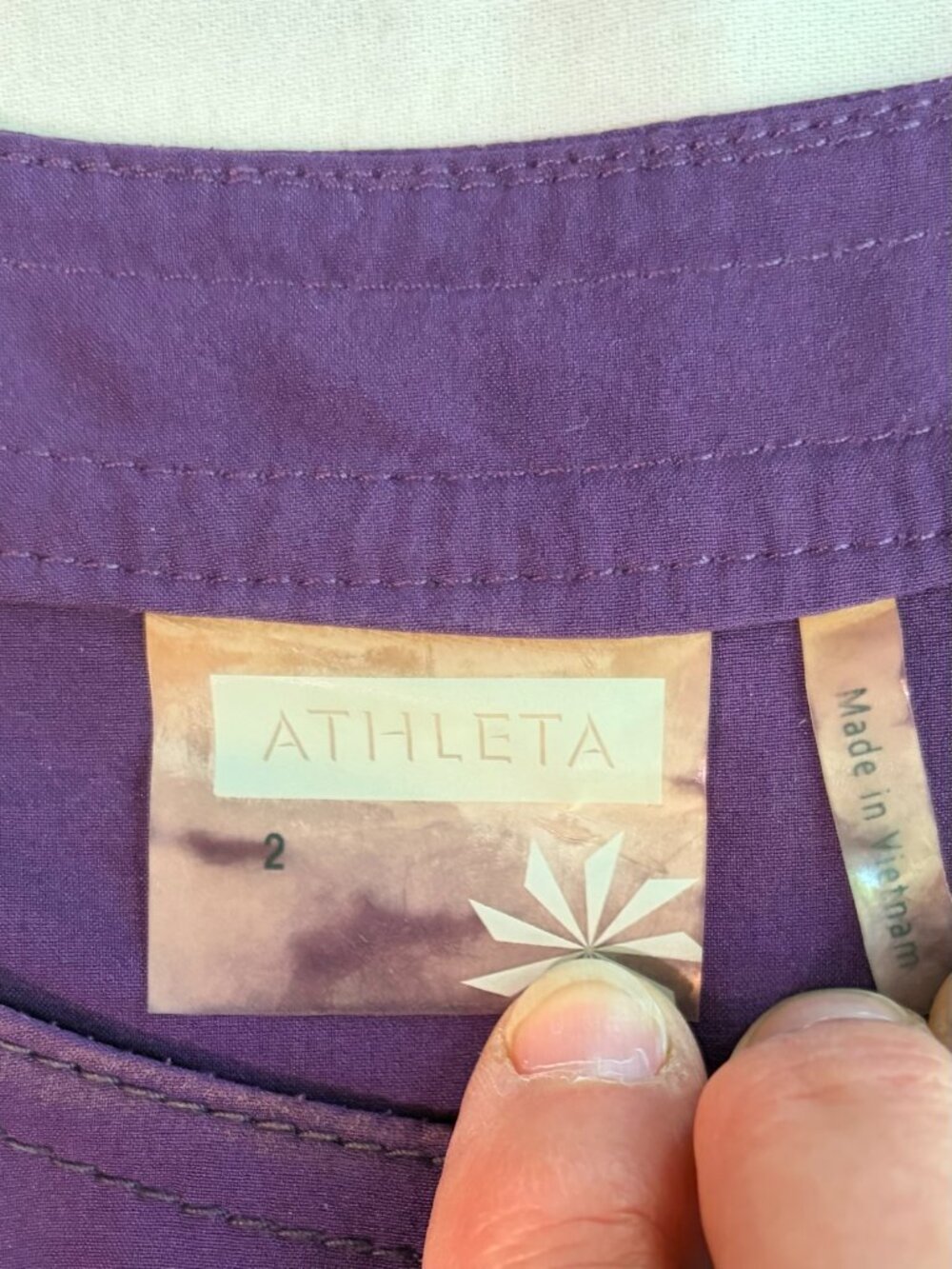 Athleta sport mini dress 2 purple stretch - Picture 9 of 9